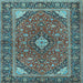 Square Persian Light Blue Traditional Rug, tr3160lblu