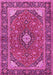 Machine Washable Persian Pink Traditional Rug, wshtr3160pnk