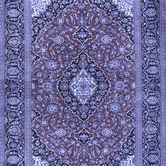 Machine Washable Persian Blue Traditional Rug, wshtr3160blu