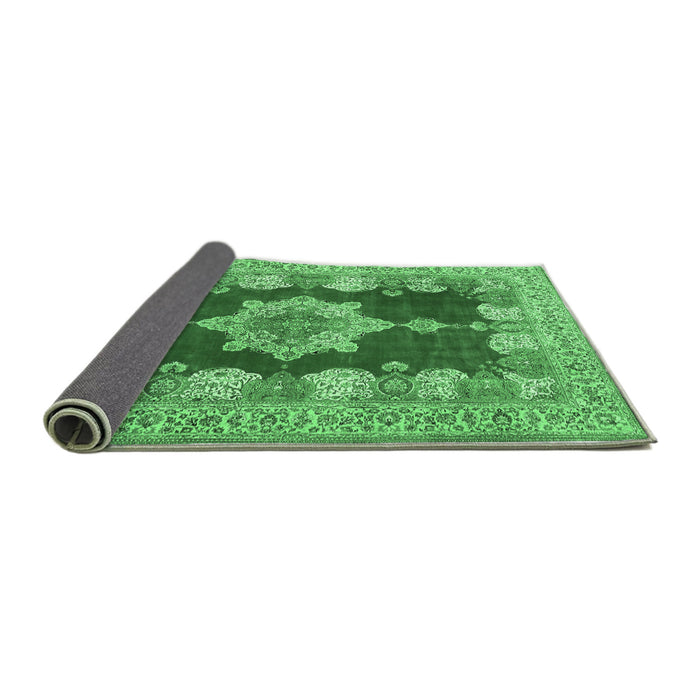 Sideview of Persian Emerald Green Traditional Rug, tr3161emgrn