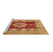 Sideview of Machine Washable Persian Brown Traditional Rug, wshtr3161brn