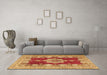 Machine Washable Persian Brown Traditional Rug in a Living Room,, wshtr3161brn