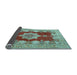 Sideview of Persian Light Blue Traditional Rug, tr3161lblu