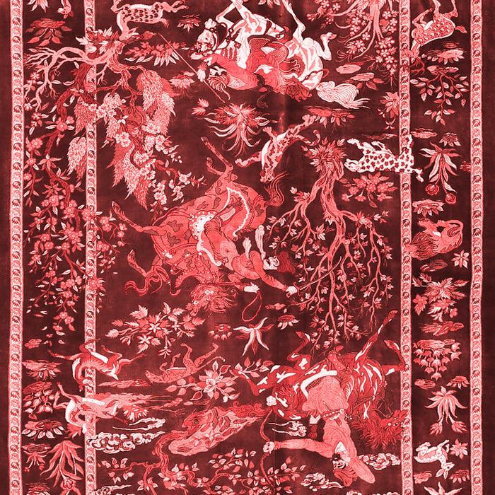 Machine Washable Persian Red Traditional Rug, wshtr3162red