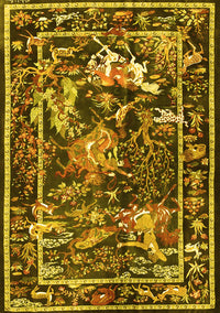 Persian Yellow Traditional Rug, tr3162yw