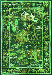 Persian Green Traditional Rug, tr3162grn