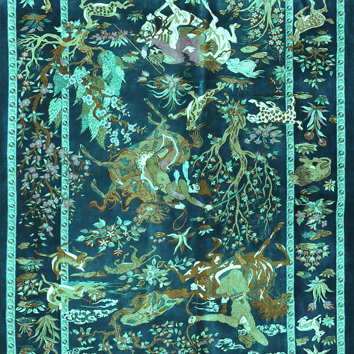 Persian Turquoise Traditional Rug, tr3162turq