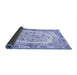 Sideview of Persian Blue Traditional Rug, tr3163blu