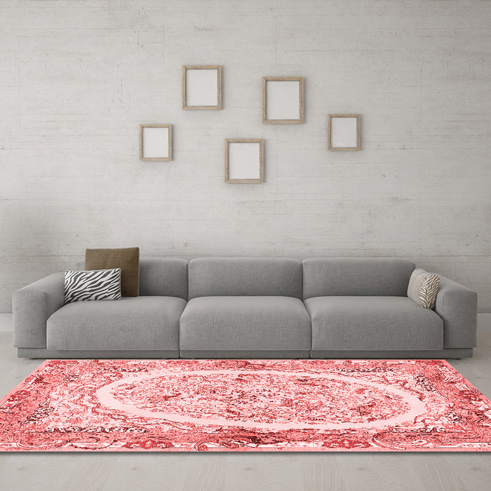 Traditional Red Washable Rugs
