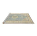 Sideview of Machine Washable Traditional Camel Brown Rug, wshtr3164