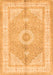 Medallion Orange Traditional Rug, tr3164org