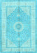 Medallion Light Blue Traditional Rug, tr3164lblu