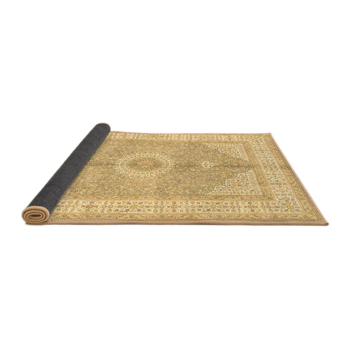 Sideview of Medallion Brown Traditional Rug, tr3164brn