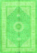 Medallion Green Traditional Rug, tr3164grn