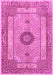 Machine Washable Persian Pink Traditional Rug, wshtr3165pnk