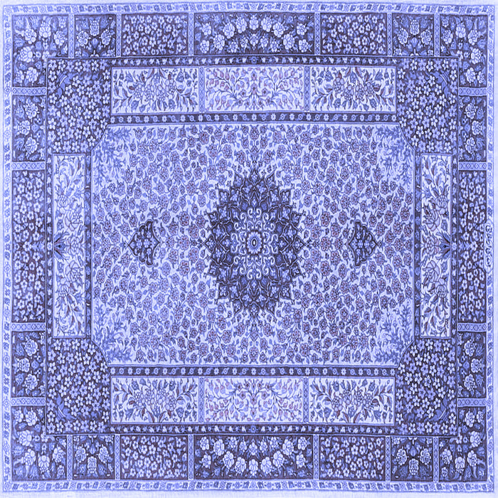 Square Persian Blue Traditional Rug, tr3165blu