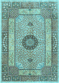Persian Light Blue Traditional Rug, tr3165lblu