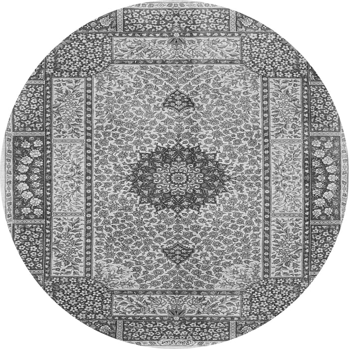 Machine Washable Persian Gray Traditional Rug, wshtr3165gry