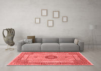 Machine Washable Persian Red Traditional Rug, wshtr3165red