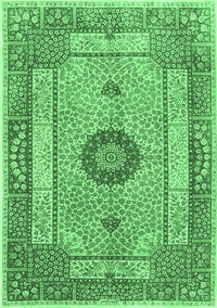 Persian Emerald Green Traditional Rug, tr3165emgrn