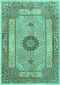Persian Turquoise Traditional Rug, tr3165turq