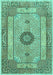 Persian Turquoise Traditional Rug, tr3165turq