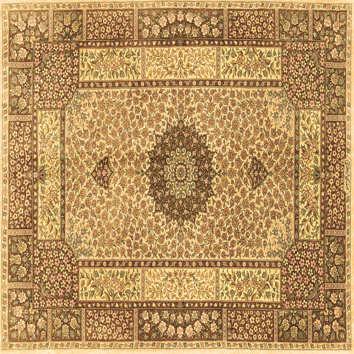 Square Machine Washable Persian Brown Traditional Rug, wshtr3165brn