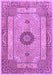 Machine Washable Persian Purple Traditional Area Rugs, wshtr3165pur