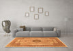 Machine Washable Persian Orange Traditional Area Rugs in a Living Room, wshtr3165org