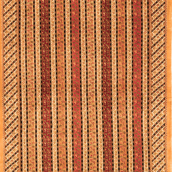 Serging Thickness of Machine Washable Persian Orange Traditional Area Rugs, wshtr3166org