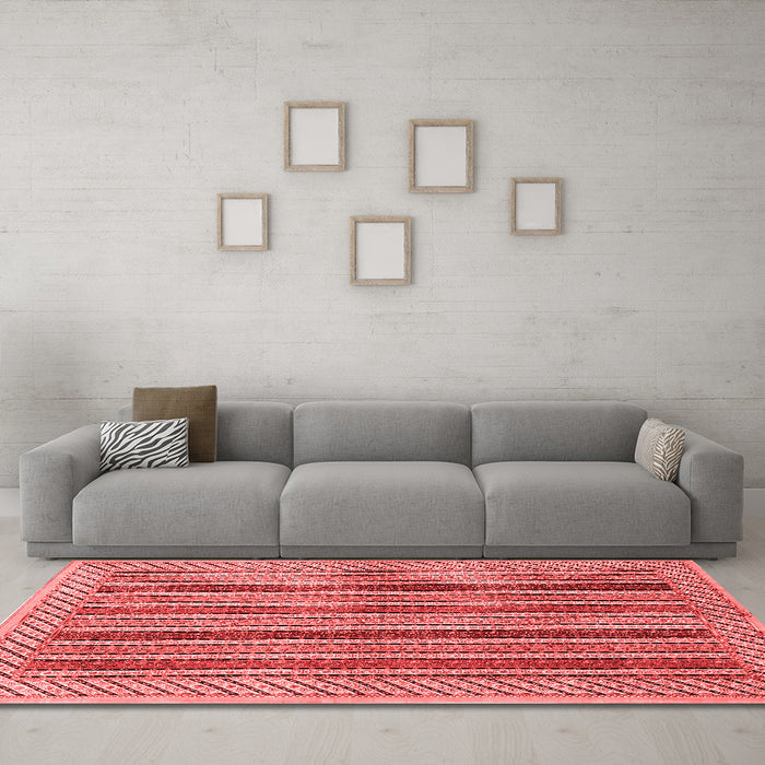 Traditional Red Washable Rugs