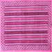 Square Persian Pink Traditional Rug, tr3166pnk