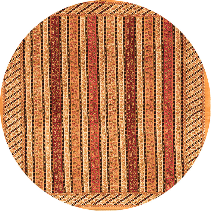 Machine Washable Persian Orange Traditional Area Rugs, wshtr3166org