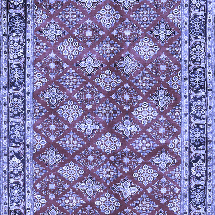 Machine Washable Persian Blue Traditional Rug, wshtr3167blu
