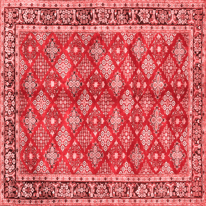 Machine Washable Persian Red Traditional Rug, wshtr3167red