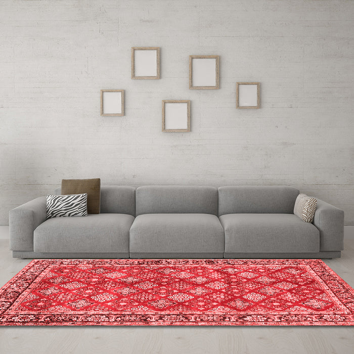 Traditional Red Washable Rugs