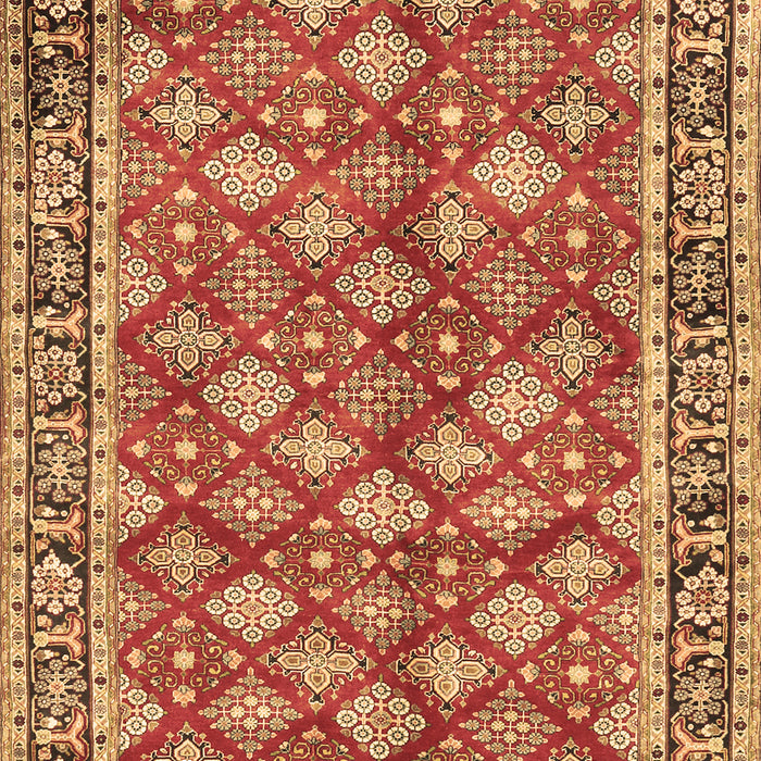 Machine Washable Persian Brown Traditional Rug, wshtr3167brn