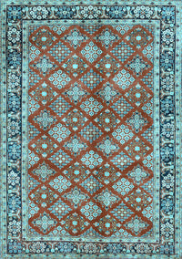 Persian Light Blue Traditional Rug, tr3167lblu