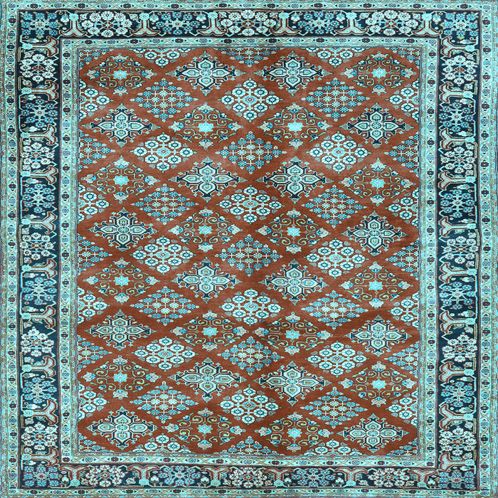 Square Persian Light Blue Traditional Rug, tr3167lblu