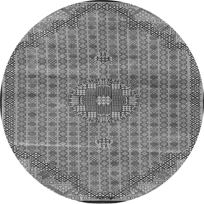 Machine Washable Persian Gray Traditional Rug, wshtr3168gry