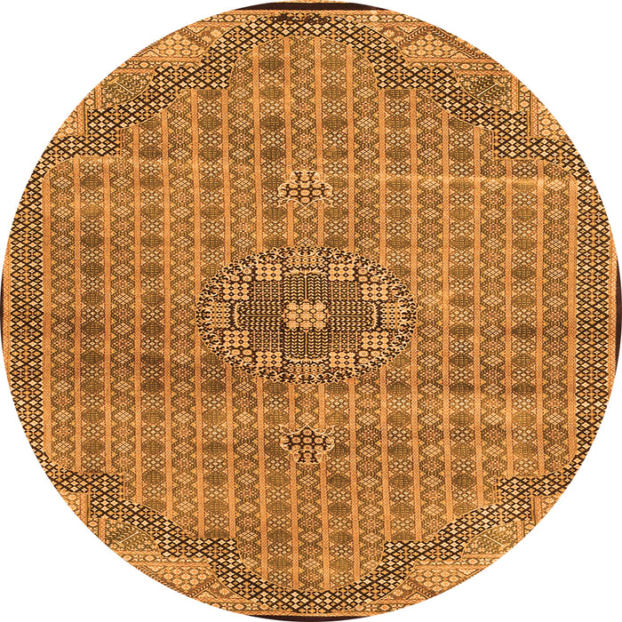 Square Persian Orange Traditional Rug, tr3168org