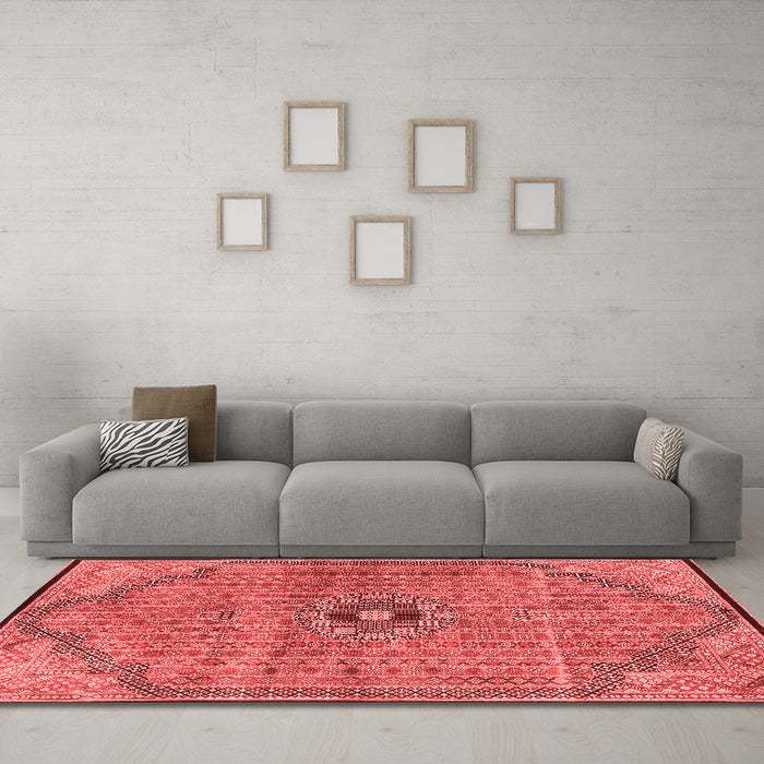Traditional Red Washable Rugs