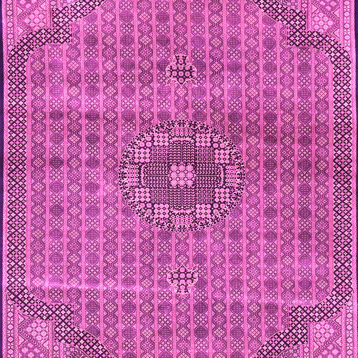Machine Washable Persian Pink Traditional Rug, wshtr3168pnk