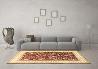 Machine Washable Persian Brown Traditional Rug, wshtr3169brn