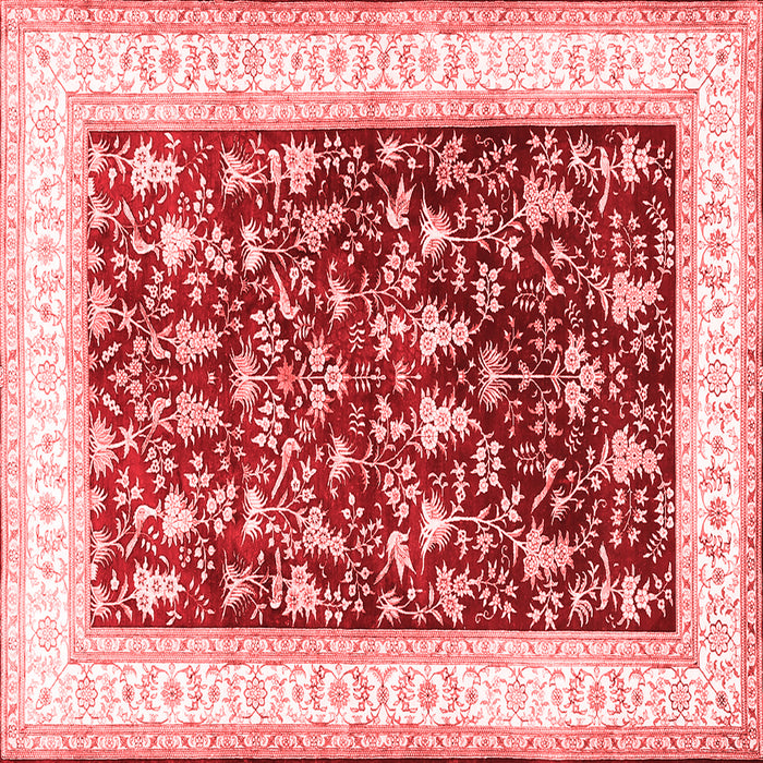 Machine Washable Persian Red Traditional Rug, wshtr3169red