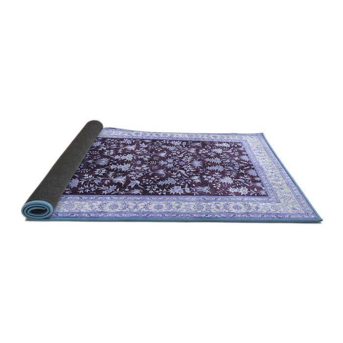 Sideview of Persian Blue Traditional Rug, tr3169blu