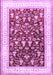 Machine Washable Persian Purple Traditional Area Rugs, wshtr3169pur