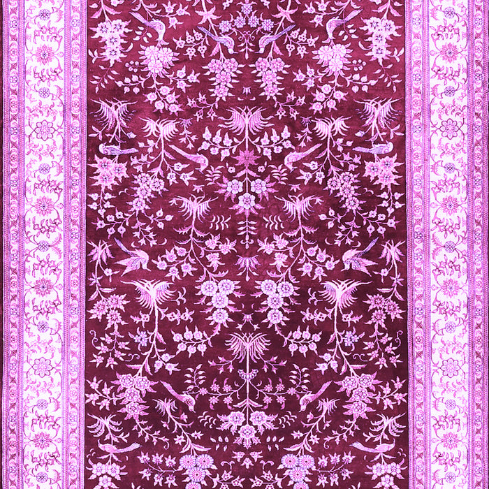 Machine Washable Persian Purple Traditional Area Rugs, wshtr3169pur