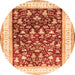 Square Persian Orange Traditional Rug, tr3169org