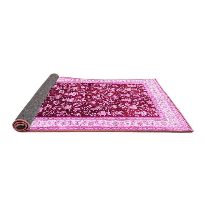 Sideview of Persian Pink Traditional Rug, tr3169pnk